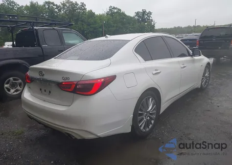 2018 Infiniti Q50 3.0T Luxe z USA, uszkodzony, nr VIN JN1EV7AR0JM437443